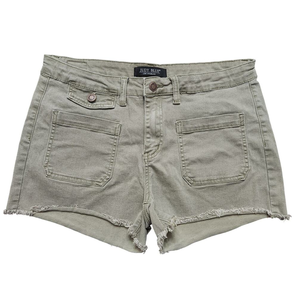 Judy Blue Cargo Olive Green Shorts Size 31